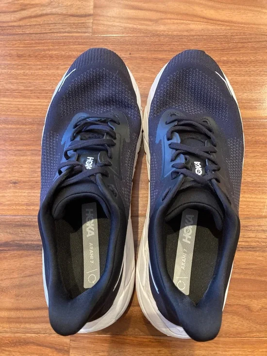 Men’s Hoka One One HOKA Arahi 7 Black White Size 11.5D - Picture 4 of 10